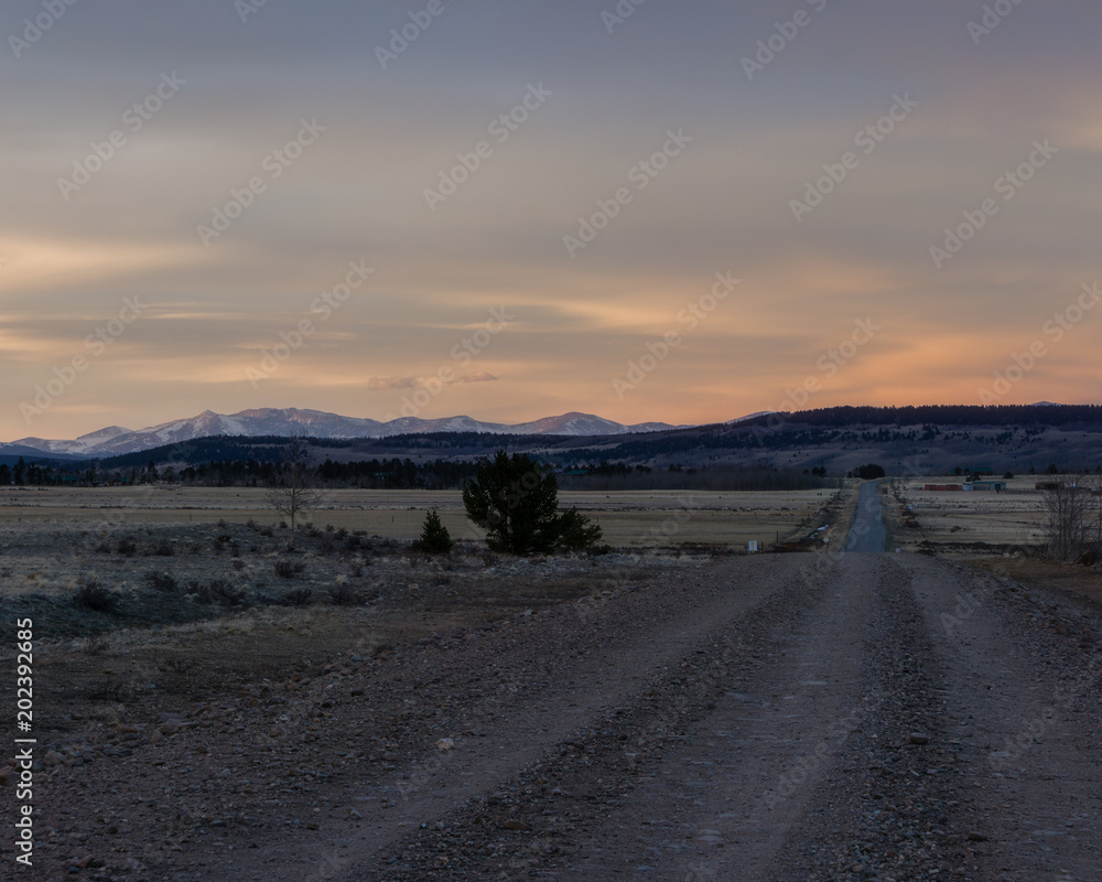 Sunset Outside of Fairplay, Colorado