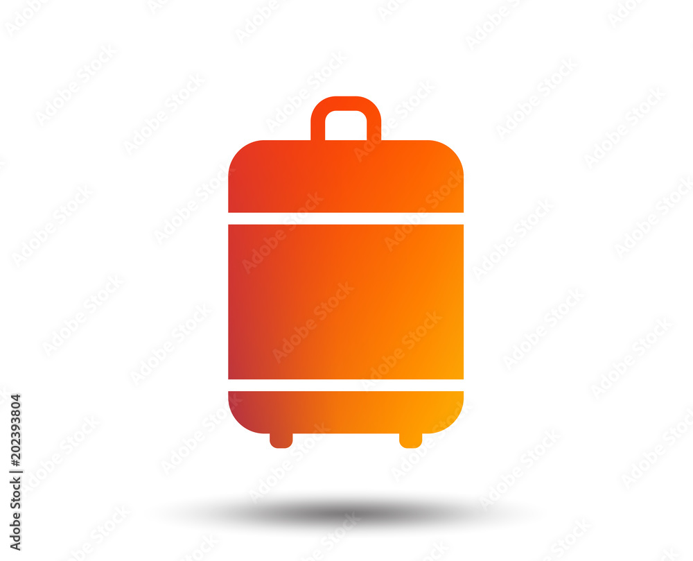 Travel luggage bag icon. Baggage symbol. Blurred gradient design element. Vivid graphic flat icon. Vector Travel luggage bag icon. Baggage symbol. Blurred gradient design element. Vivid graphic flat icon. Vector