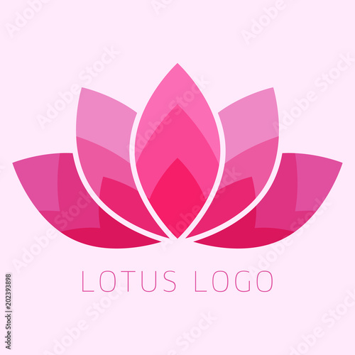 Lotus flower icon set.