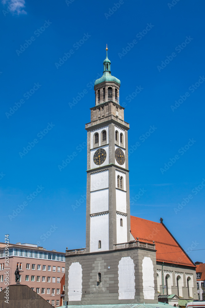 Perlachturm und St. Peter, Augsburg