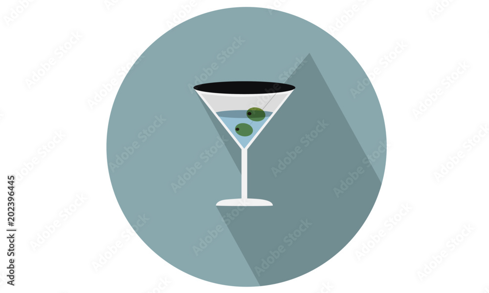 Cocktail glass vector icon- illustration for food web and app Cocktail glass vector icon- illustration for food web and app