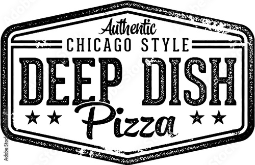 Chicago Style Deep Dish Pizza Sign