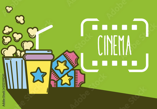 Cinema cute cartoon design