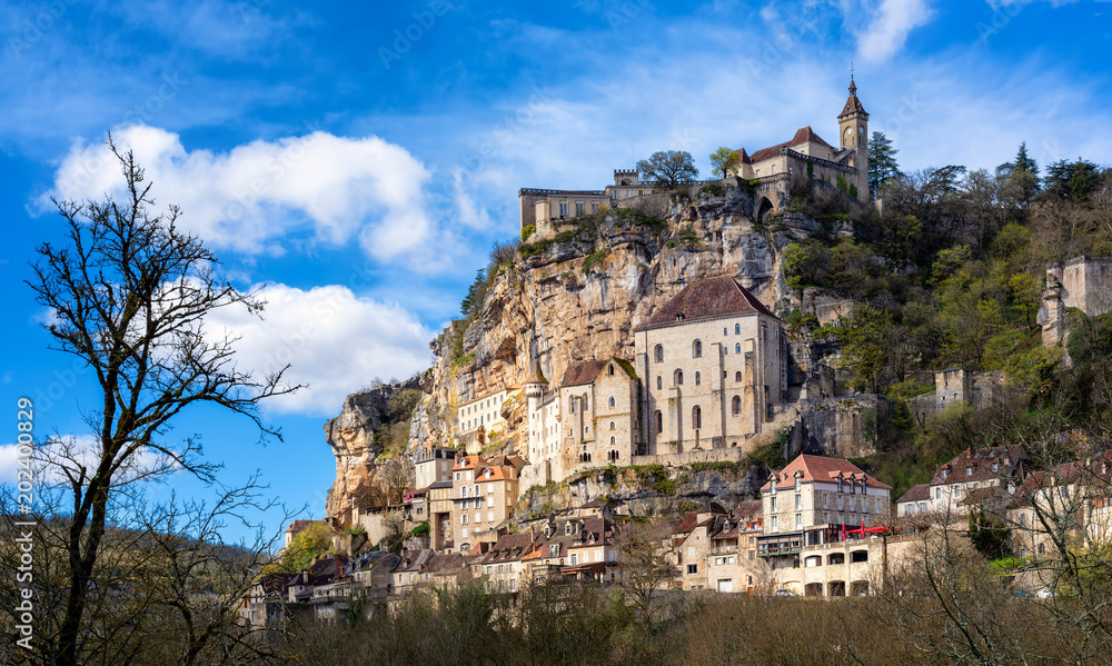 Rocamadour village, a beautiful UNESCO world culture heritage site, France