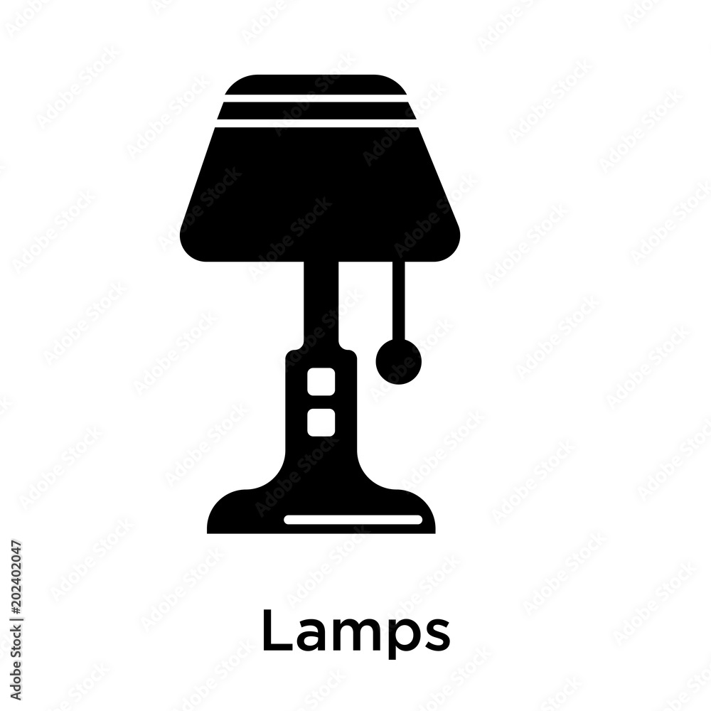 Lamps icon isolated on white background Lamps icon isolated on white background
