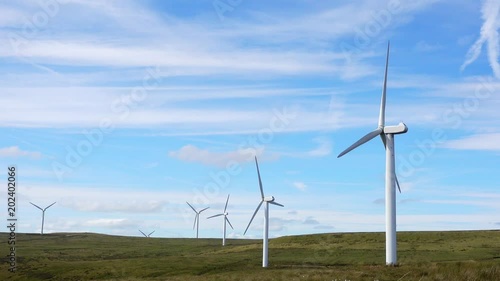 Turbines on a Wind Farm