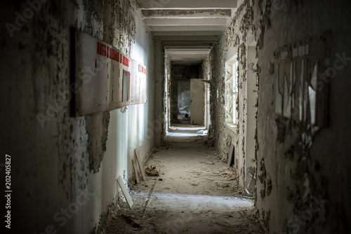 Nursery school in abandoned Pripyat city in Chernobyl Exclusion Zone, Ukraine