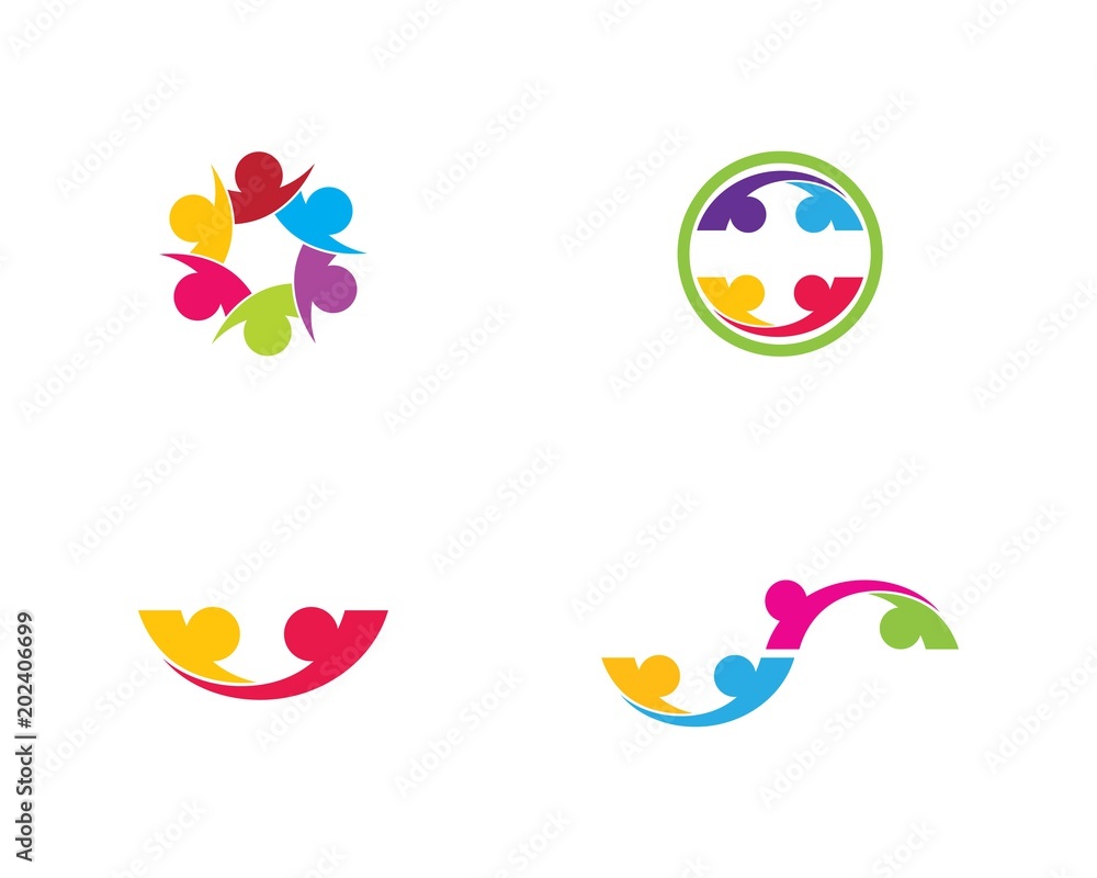 Adoption and community care Logo template Adoption and community care Logo template