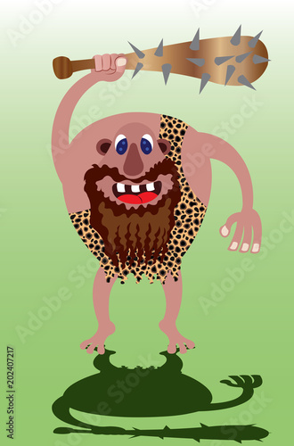 Caveman with Club
