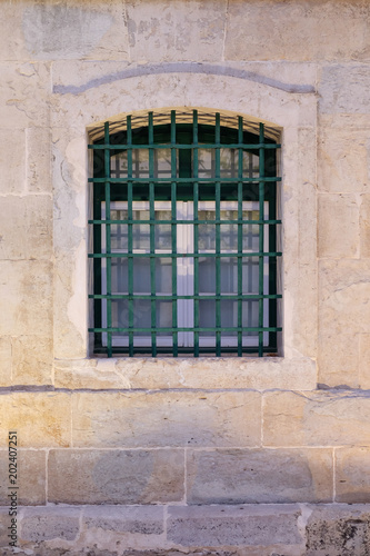 Barred old window