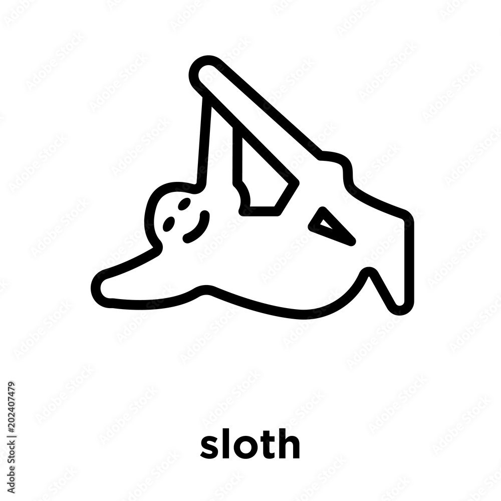 sloth icon isolated on white background sloth icon isolated on white background