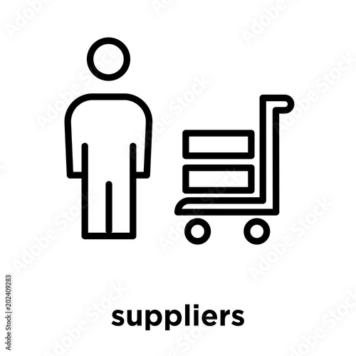 suppliers icon isolated on white background