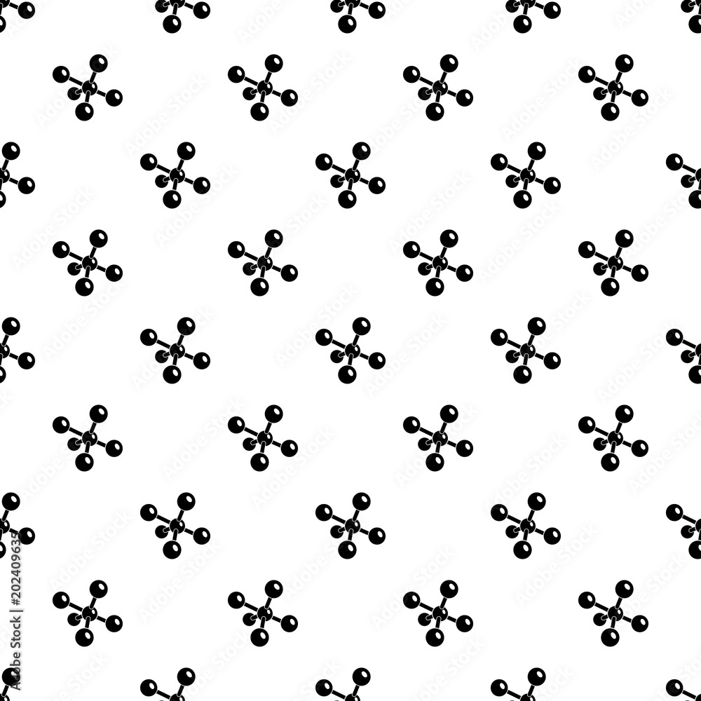 Molecule chemistry pattern vector seamless repeating for any web design