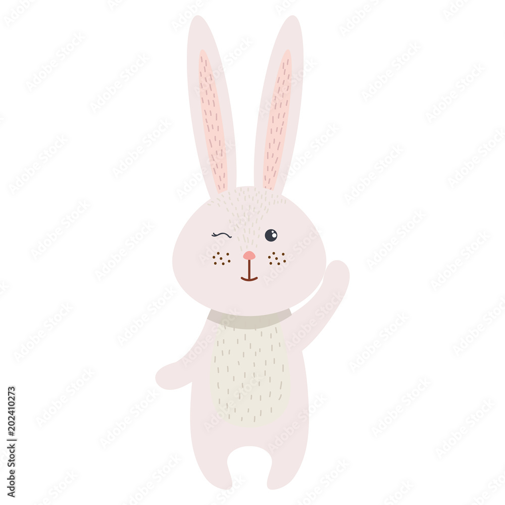 cute rabbit animal character vector illustration design cute rabbit animal character vector illustration design