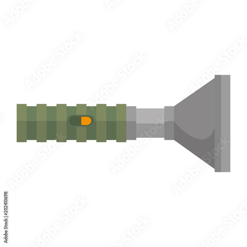military flash light equipment vector illustration design