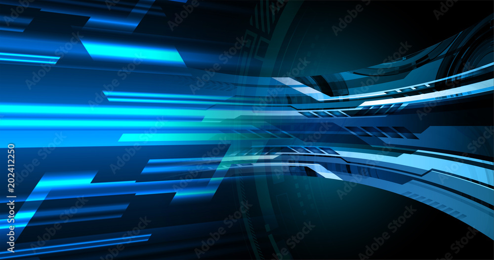 binary circuit board future technology, blue cyber security concept background, abstract hi speed digital internet.motion move blur. pixel binary circuit board future technology, blue cyber security concept background, abstract hi speed digital internet.motion move blur. pixel
