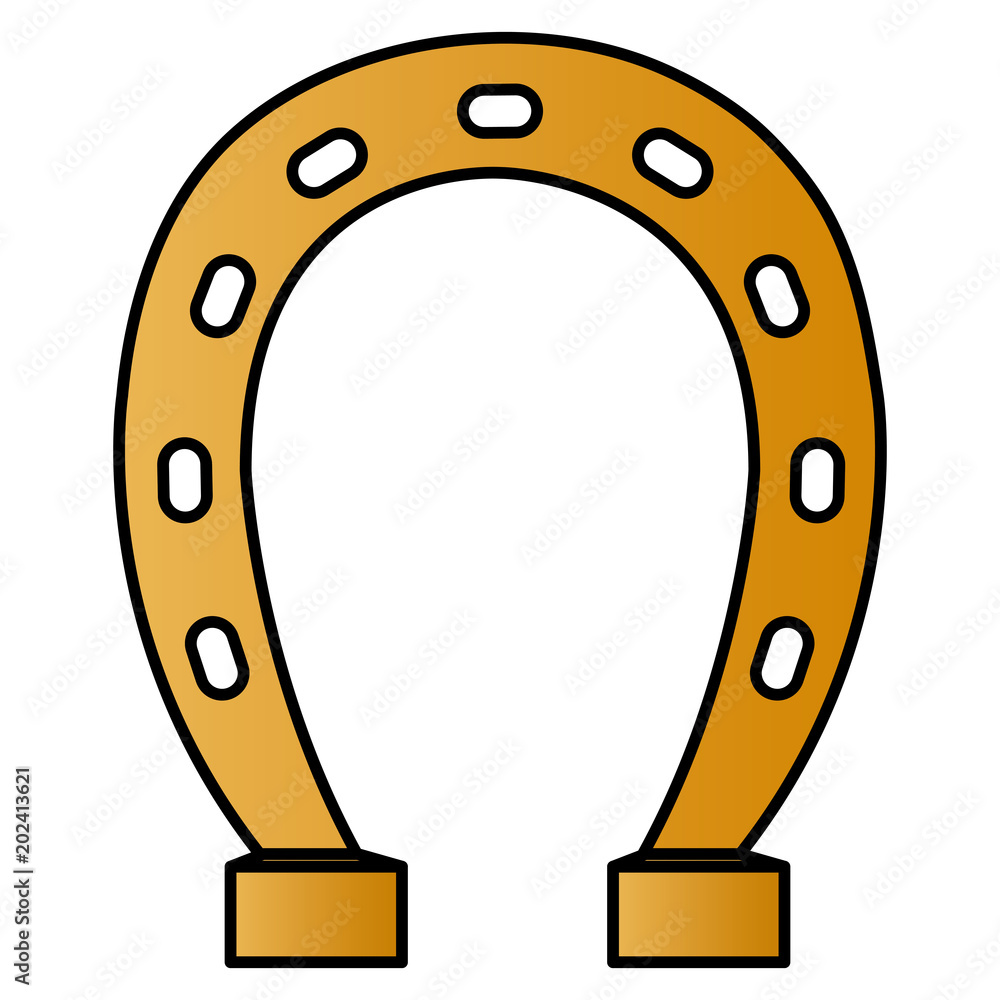 horseshoe saint patrick icon vector illustration design horseshoe saint patrick icon vector illustration design