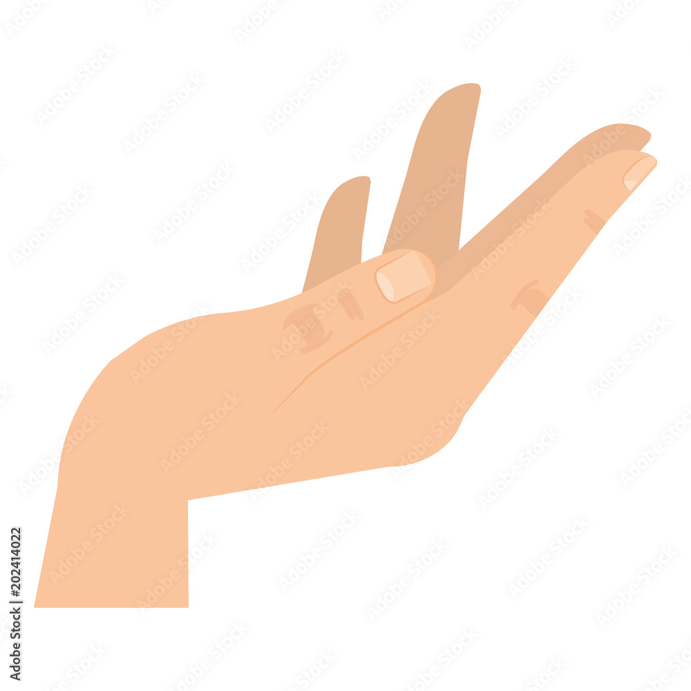 hand human isolated icon vector illustration design hand human isolated icon vector illustration design
