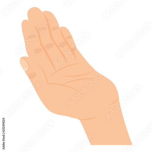 hand human isolated icon vector illustration design