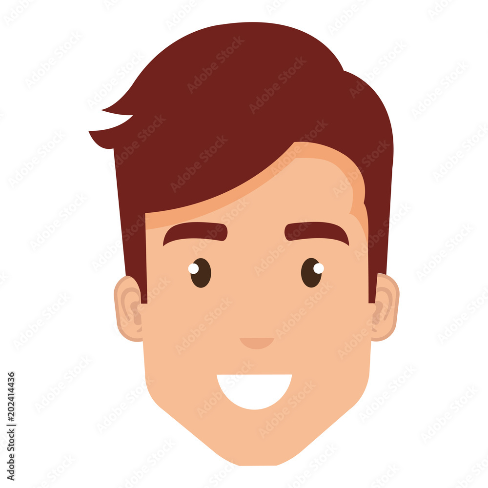 young man head avatar character vector illustration design young man head avatar character vector illustration design