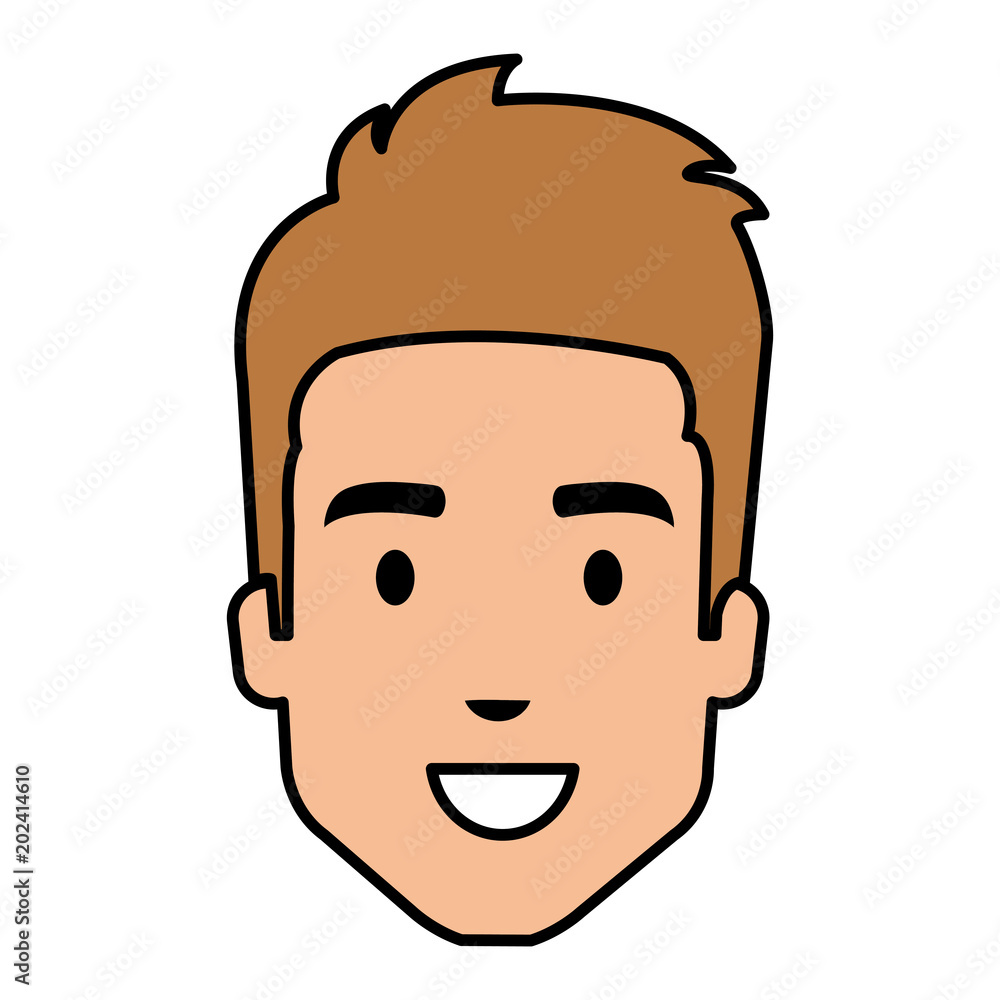young man head avatar character vector illustration design young man head avatar character vector illustration design