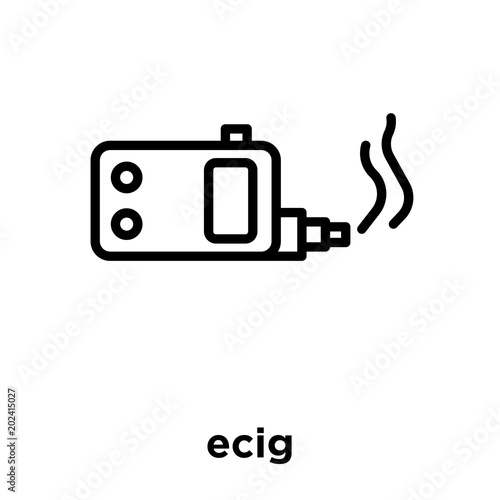 ecig icon isolated on white background