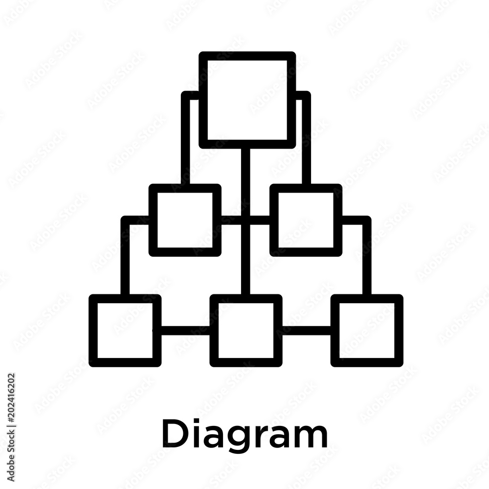 Diagram icon isolated on white background Diagram icon isolated on white background