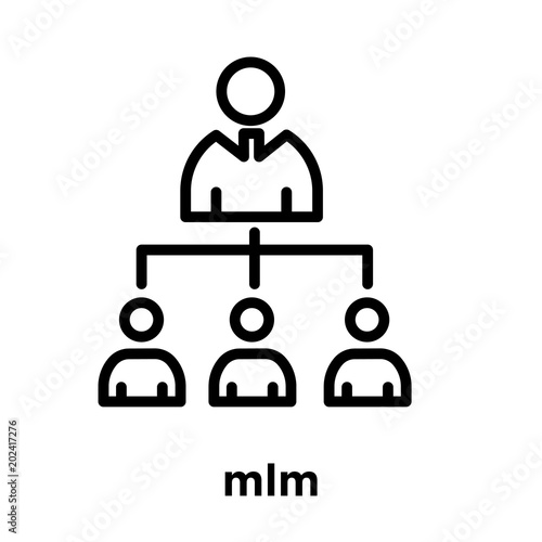 mlm icon isolated on white background