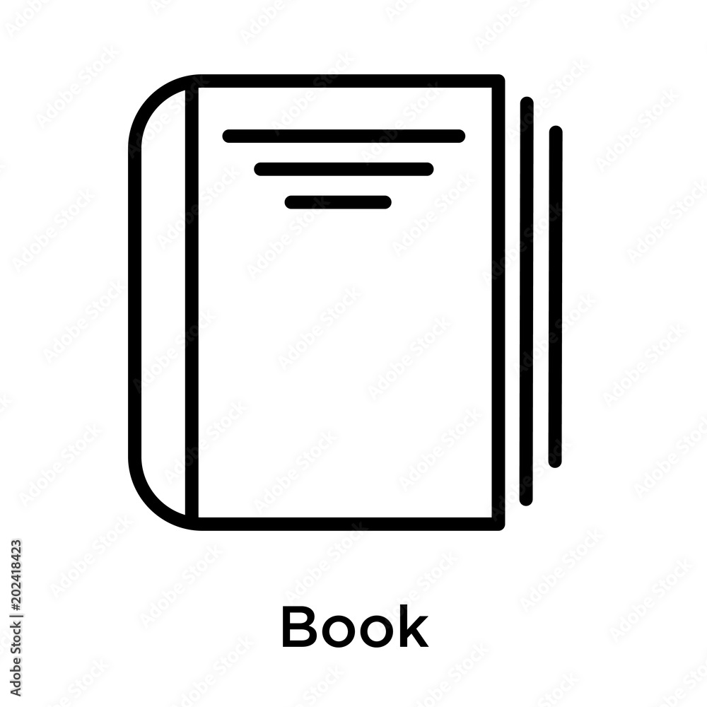 Book icon isolated on white background Book icon isolated on white background