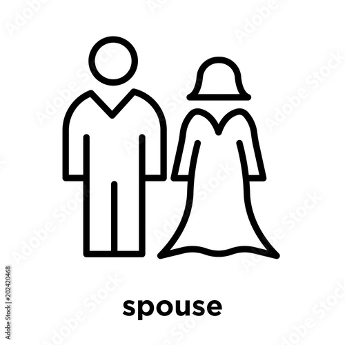 spouse icon isolated on white background