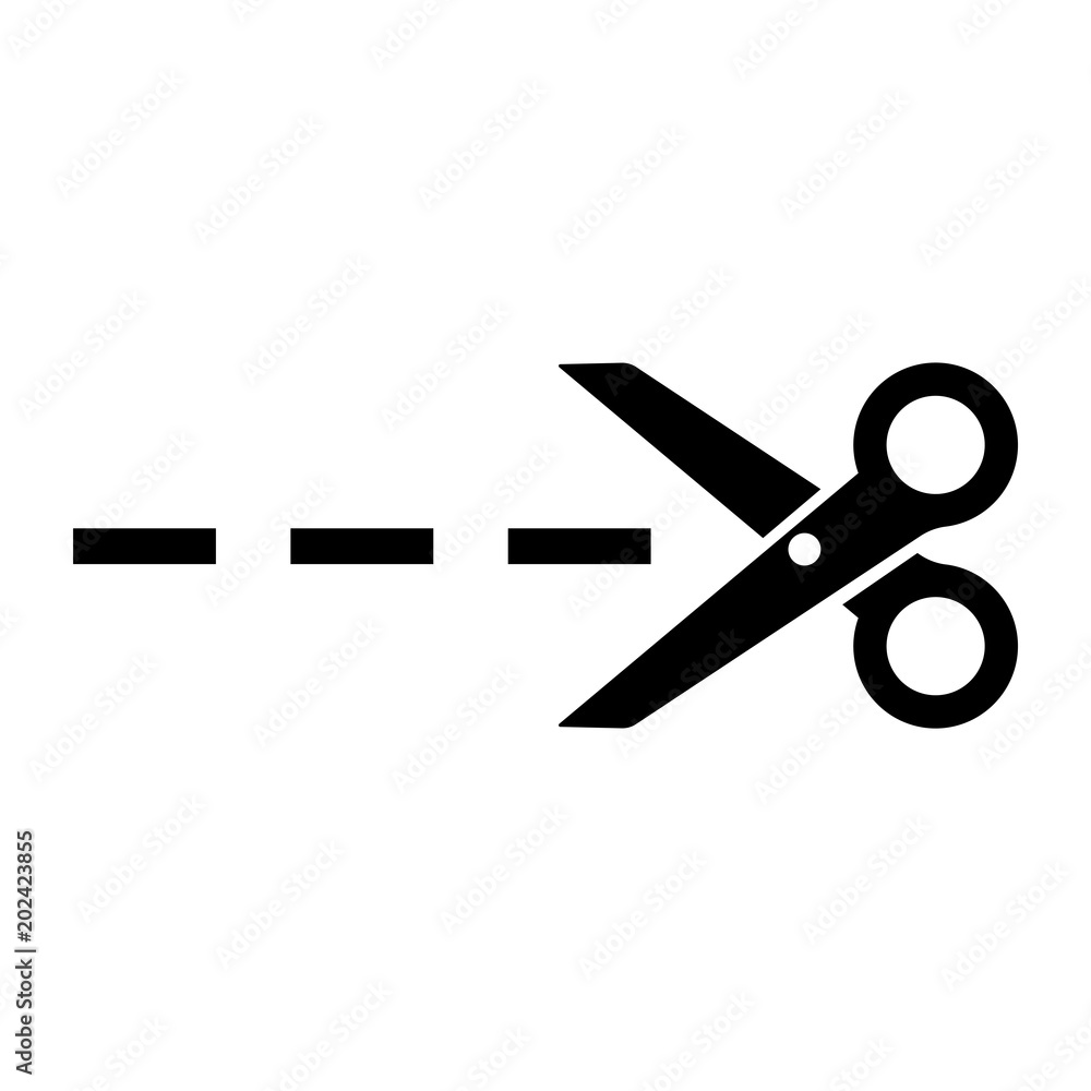 scissor sign cut line vector scissor sign cut line vector