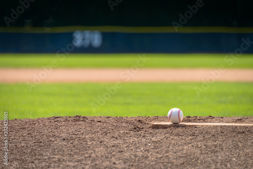Baseball on Pitcher's Mound - Telephoto