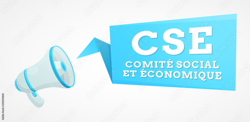 CSE - Comité social et économique - obrazy, fototapety, plakaty 