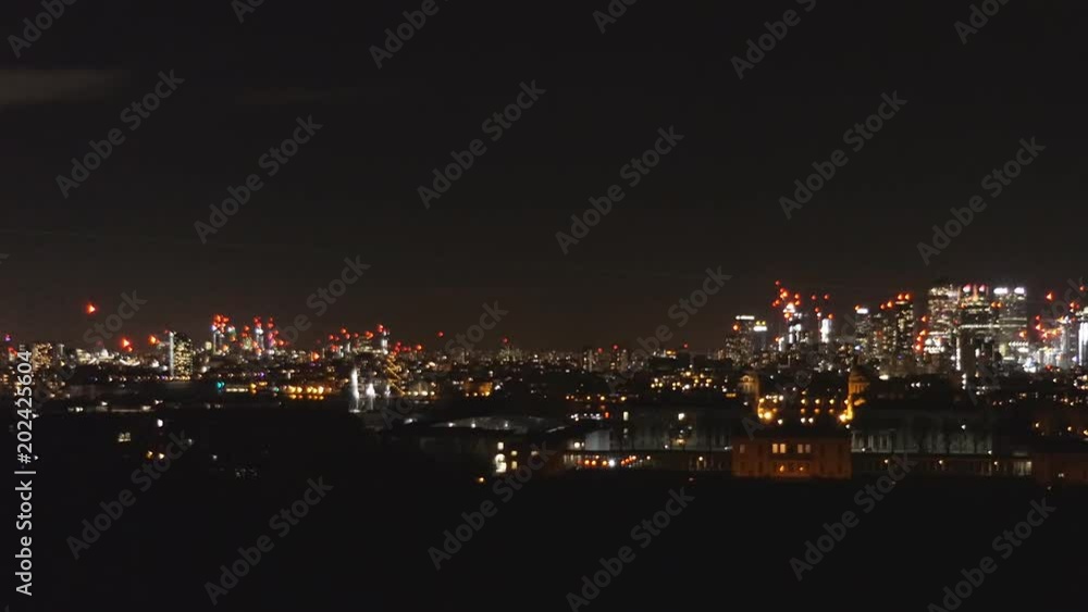 A view of the central areas. London at night. A view of the central areas. London at night.
