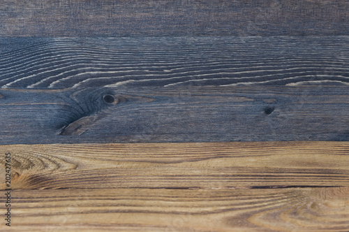 Wooden color background of horizontal texture boards of two types.