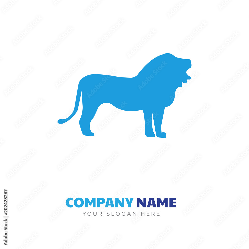 roaring lion company logo design