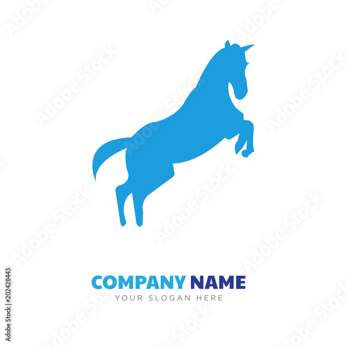 rearing horse company logo design