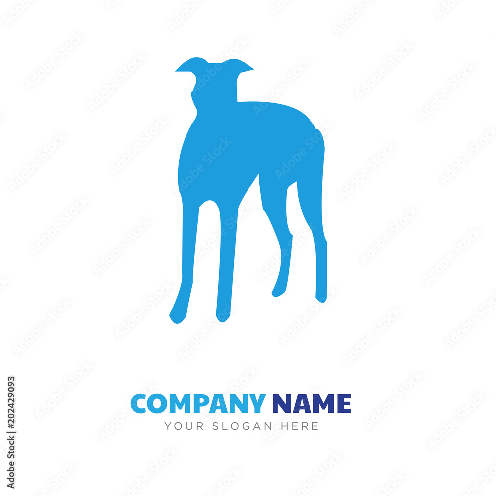 Obraz premium black greyhound company logo design