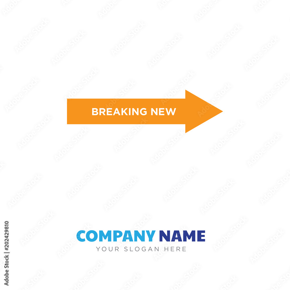 breaking news company logo design breaking news company logo design