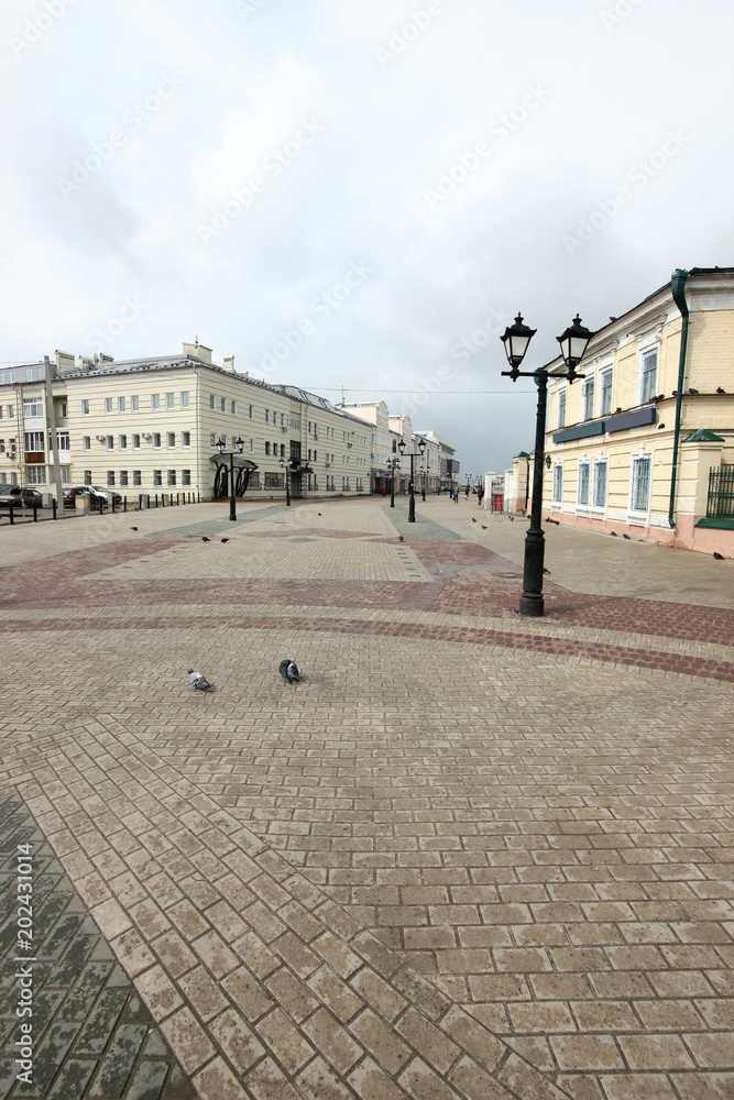 pedestrian Bauman street in Kazan