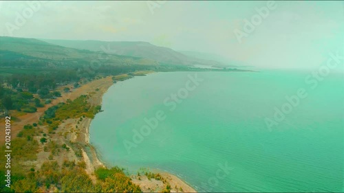 Wallpaper Mural tveria israel from drone close to Tomb of Rabbi Meir Ba'al Haness Torontodigital.ca