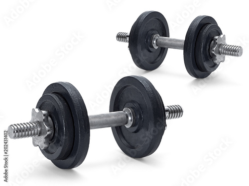 Dumbell isolated on white