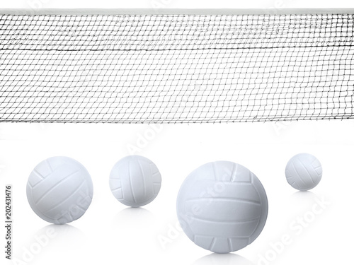 Isolated Volleyball Net on the white background