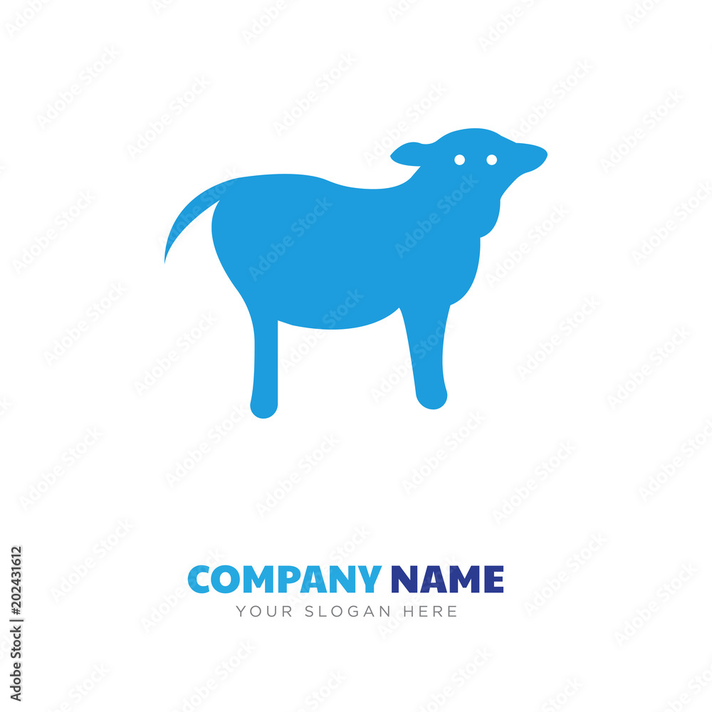cow company logo design