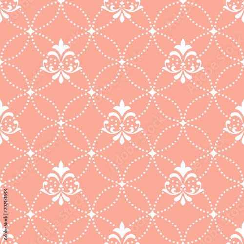 Quadro su tela Wallpaper in the style of Baroque