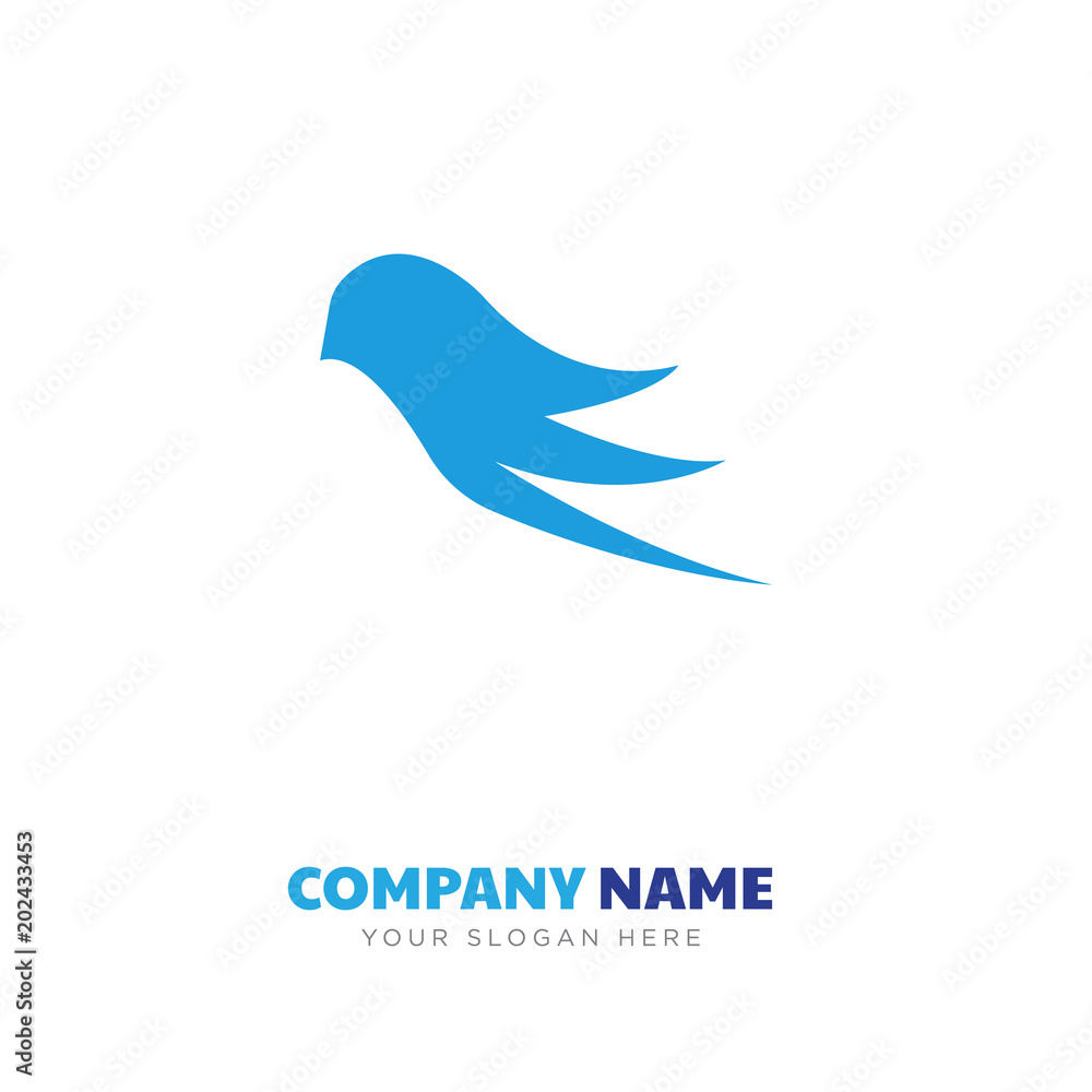 Obraz premium Human black hair shape company logo design