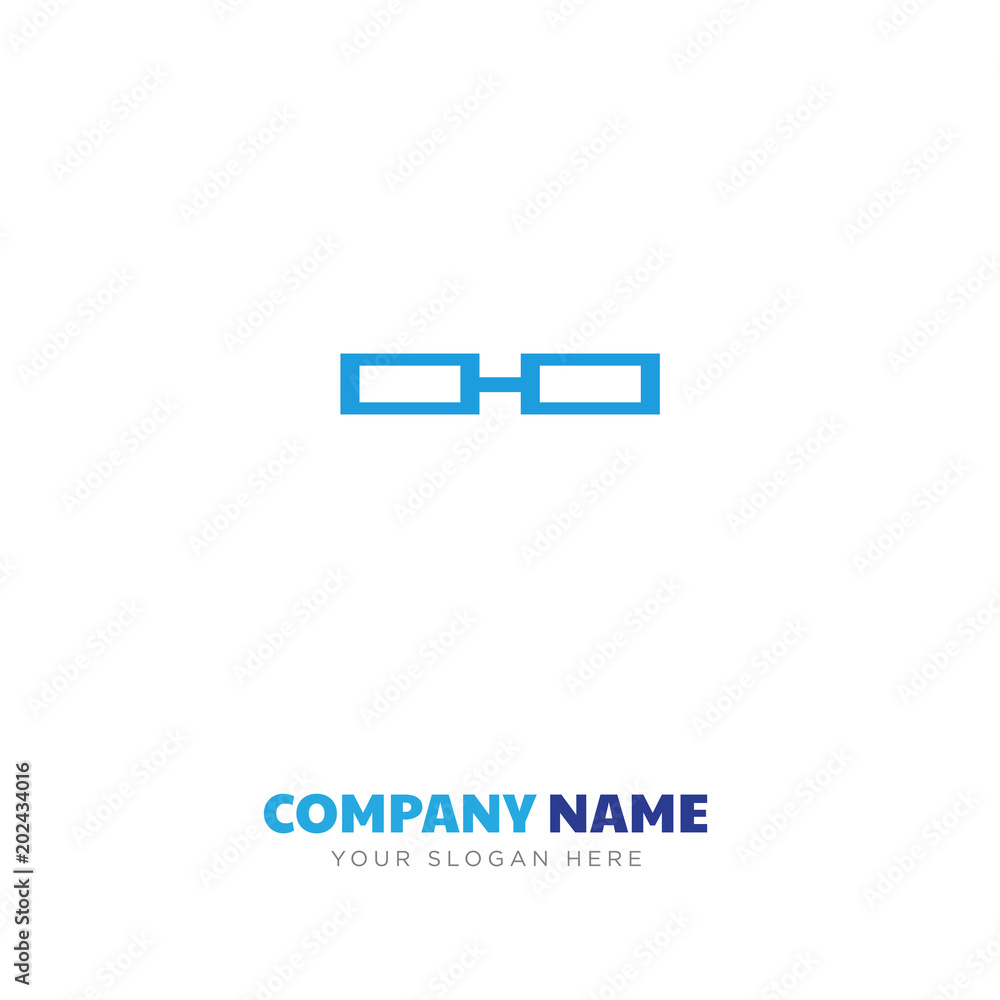 Half frame eyeglasses company logo design Half frame eyeglasses company logo design
