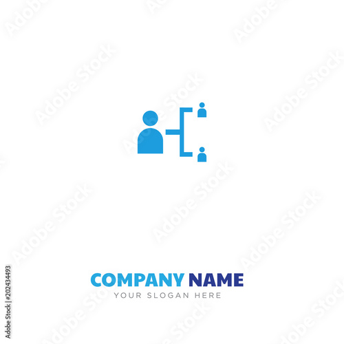 Hierarchical structure company logo design