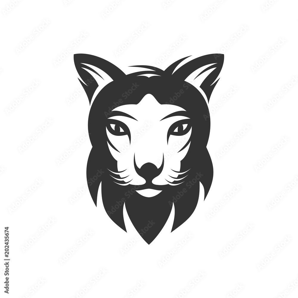 Fototapeta Lion head vector illustration