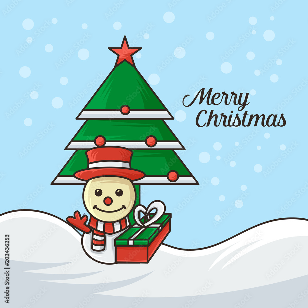 Merry christmas vector illustration Merry christmas vector illustration